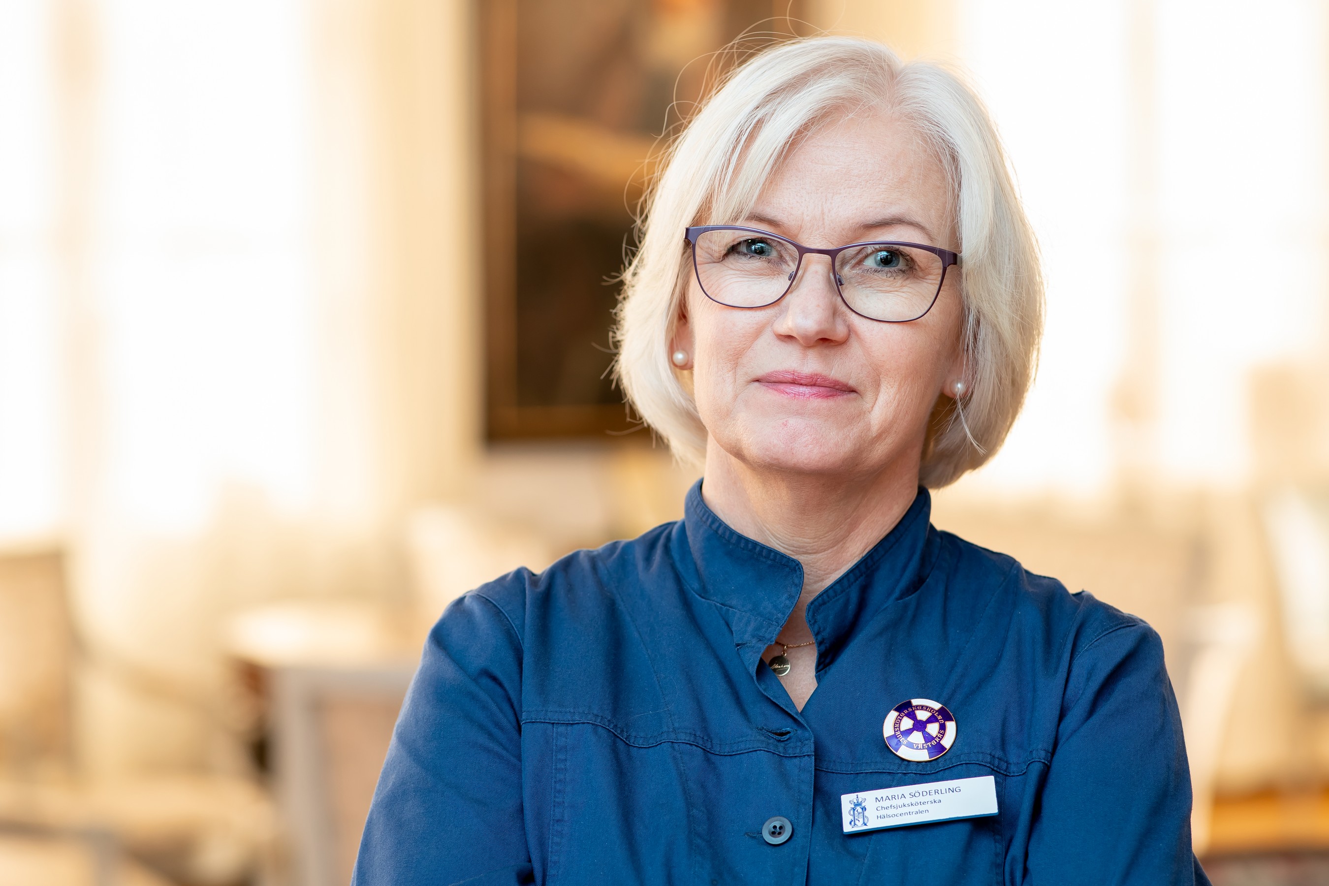 Porträtt av chefsjuksköterska på Hälsocentralen Maria Söderling